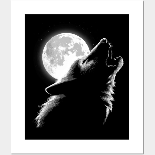 Wolf moon Wall Art by albertocubatas